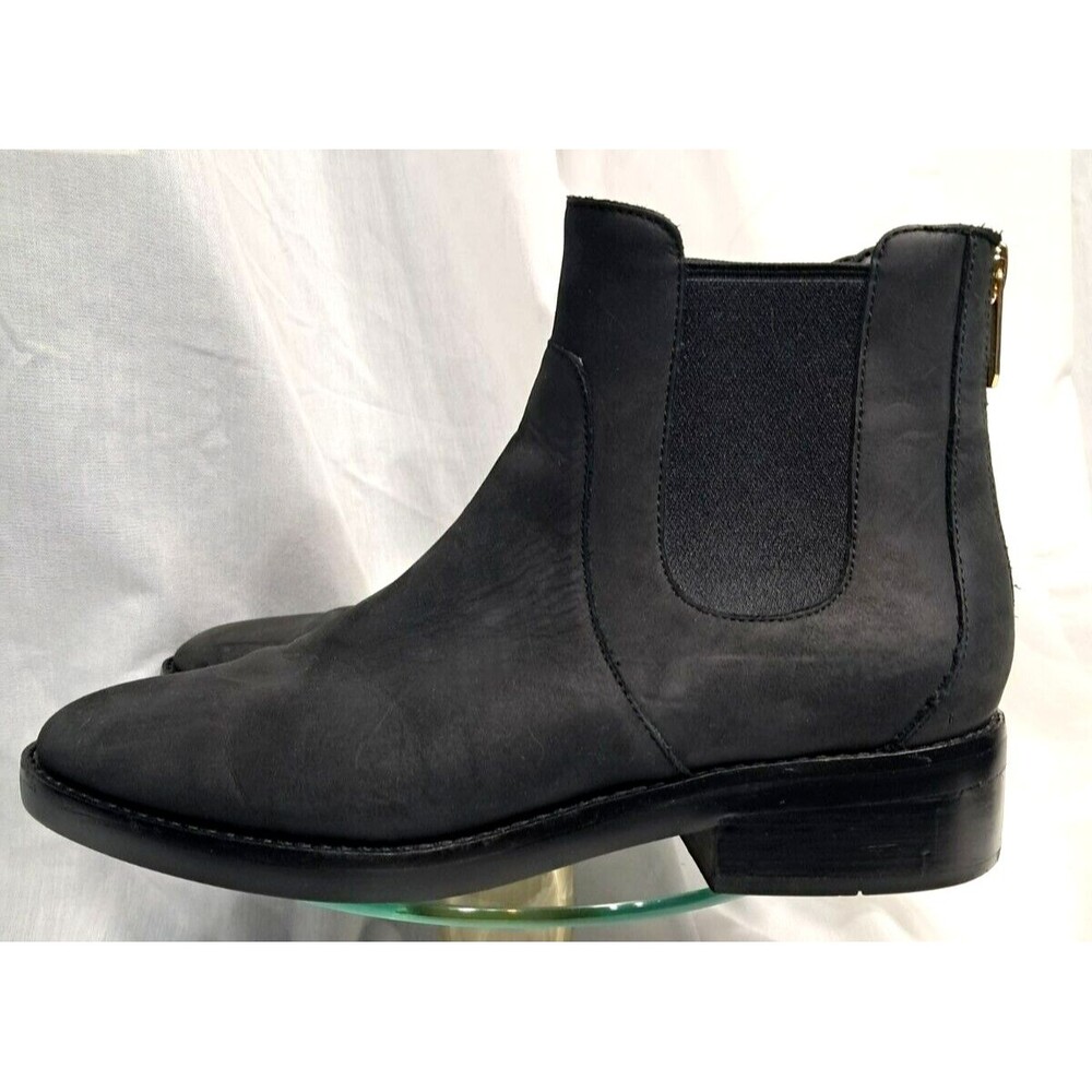 Cole Haan Women's Reid Waterproof Suede Black Ankle Boot 7.5